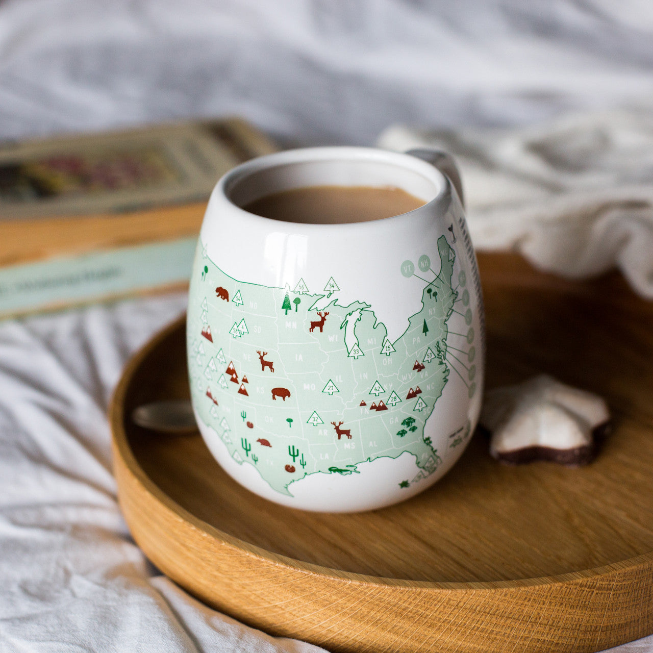 USA National Parks colour in ceramic coffee mug, the perfect gift for nature lovers.