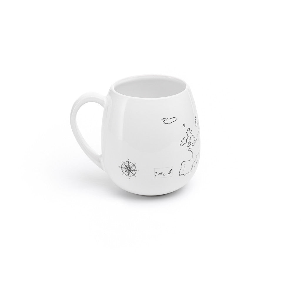 EUROPEMUG high quality ceramic mug with Europe map and colouring pen. 
Dishwasher and Microwave safe. Made in Europe. 
Registered design by Trouvaille™ 
Travel the World. Colour the World.