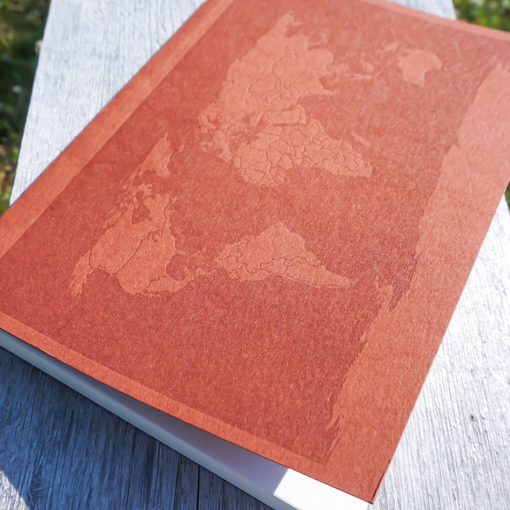 100% Recycled World Travel Journal