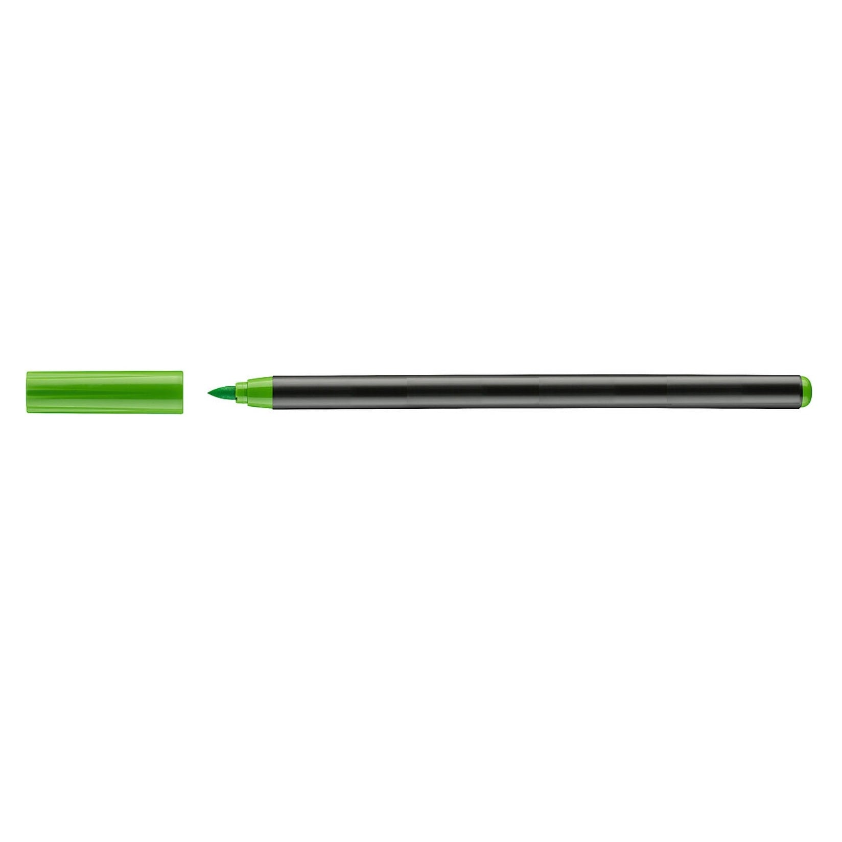 Green ceramic marker on a white background