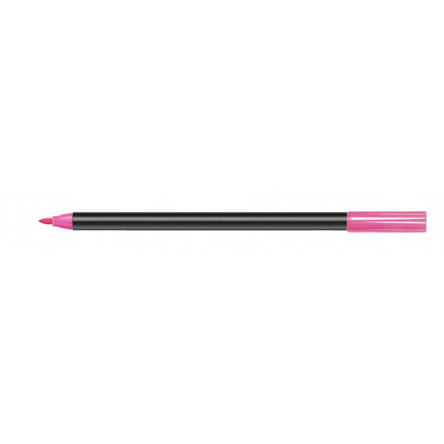 Pastel pink ceramic pen on a white background