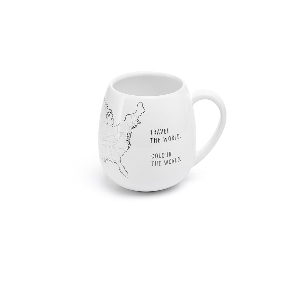 USA Color-In Map Mug | Travel Gift for Adventurers – Trouvaille