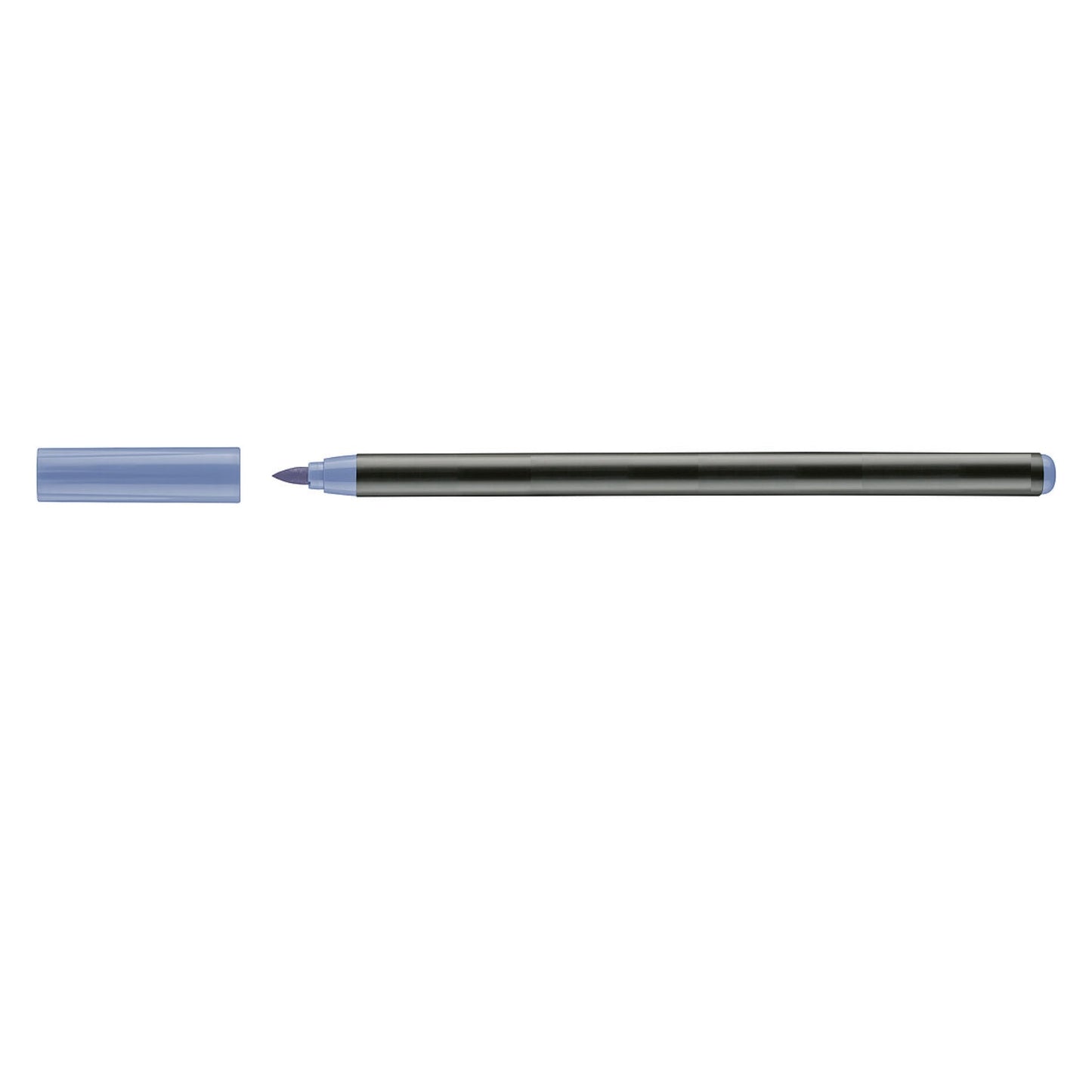 Violet blue ceramic marker on a white background